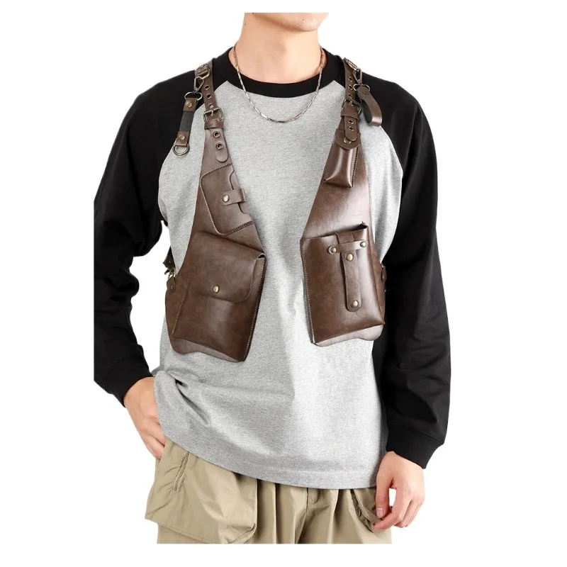Multi-function with Underarm Satchel Bag Outdoor Bag Shoulder Bag Adult Novelty Party Props Men's Bag Oblique Span Bag