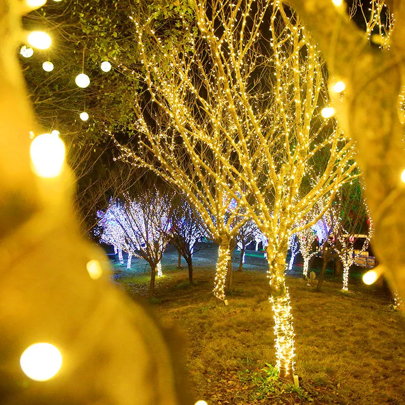 10m 100LED Christmas Lights Luces navidad Led String Fairy Light 8 Modes 110v 220v For Tree Wedding Party Holiday Garland Lights