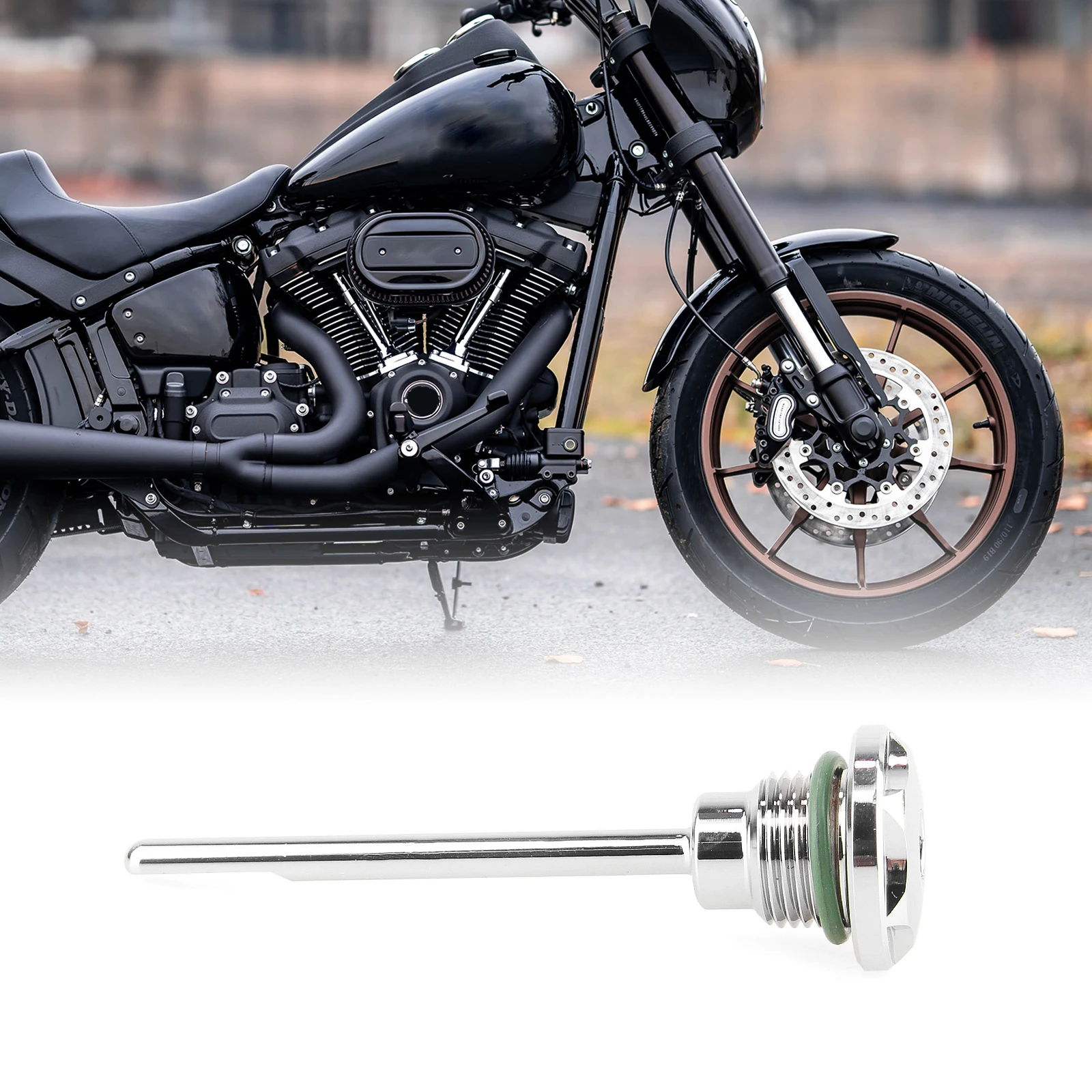 

Motorcycle Transmission Dipstick For Harley Dyna 1987-2005 Softail Touring Trike 1987-2006