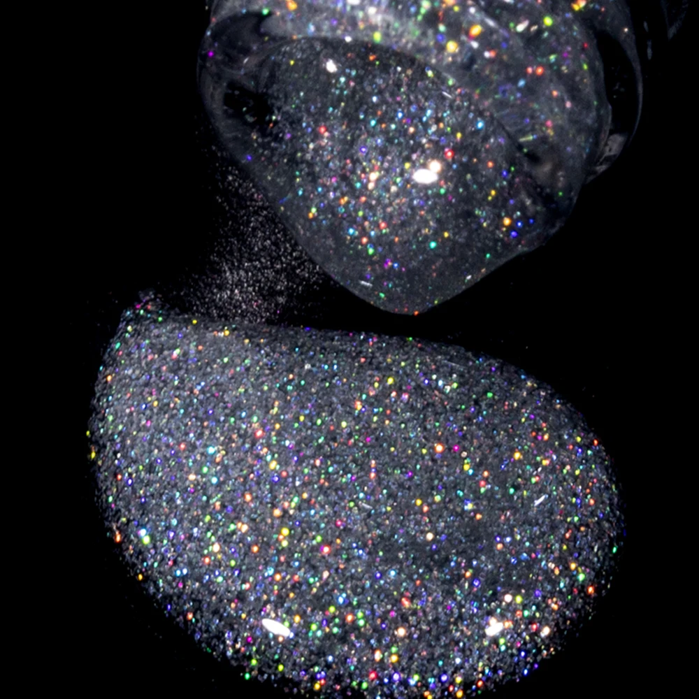 KODIES GEL Laser Top Coat Smalto per unghie gel UV 2 IN 1 Glitter Arcobaleno Shine Gel Finitura superiore Sigillante Semi permanente LED Manicure per unghie