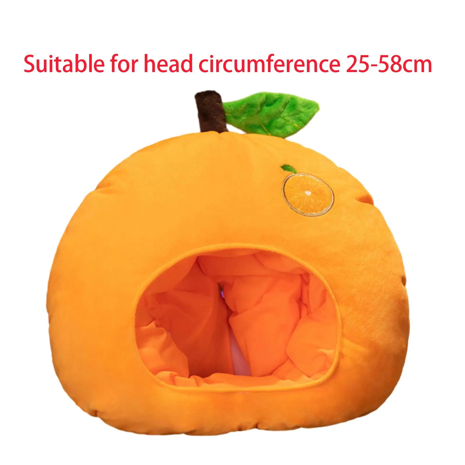 

Оранжевая плюшевая шляпа, нарядное платье, забавная новинка, шляпа для дня рождения, праздника, карнавала