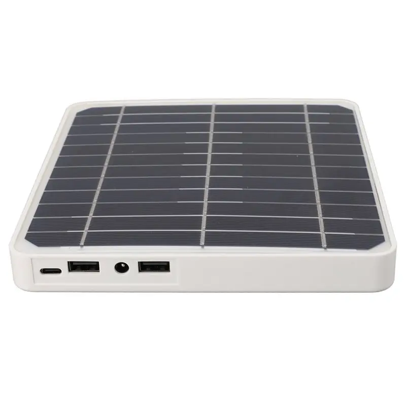 B23B Waterproof Solar Panel Kit 20W Portable Solar With 2 USB Outdoor Battery Powered For Camping With Mounting Rack