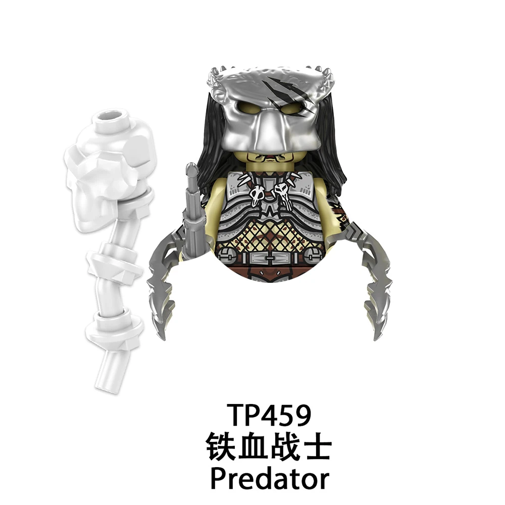 Alien Hunter VS Predator Bricks Mini Action Figures TP453-TP460 For Toys Gifts Children Building Blocks For Party Gifts