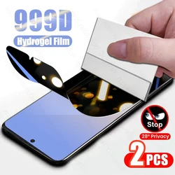 2Pcs Privacy Hydrogel Film For Samsung Galaxy Z Flip6 ZFlip6 ZFlip5 Flip5 Flip 6 5 5G Anti-Peep/Spy Screen Protector Not Glass