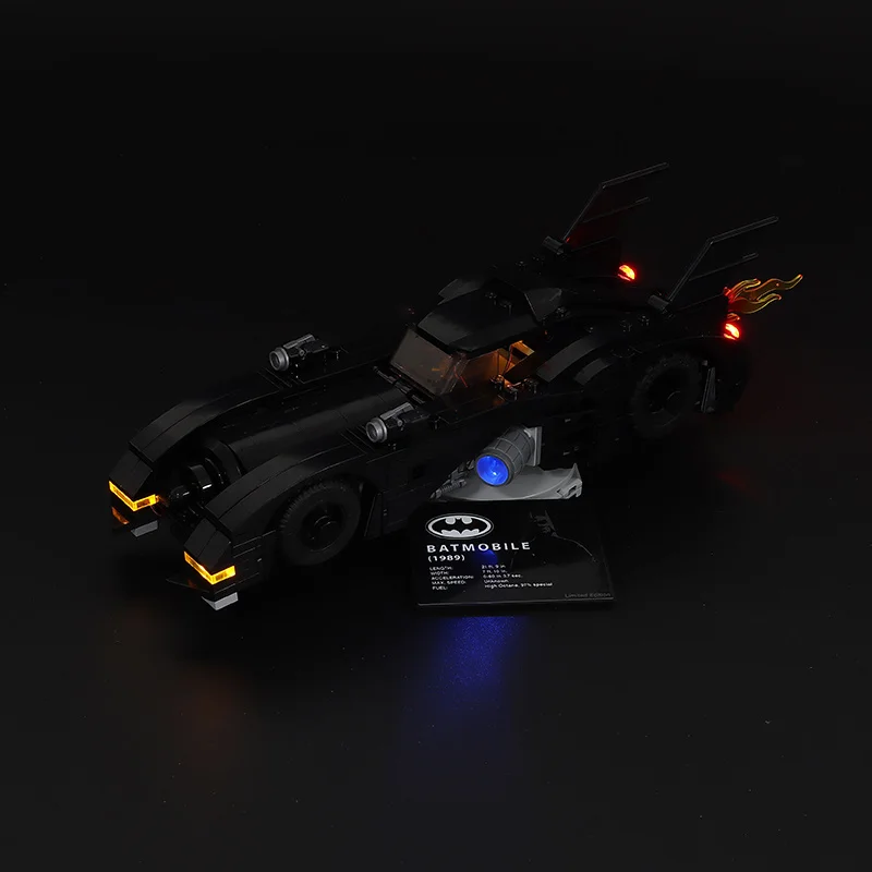 

LED Light Kit For 1989 Batmobile Building Blocks Model Lighting Set DIY Colorful Lighting Components (Not Included Blocks)