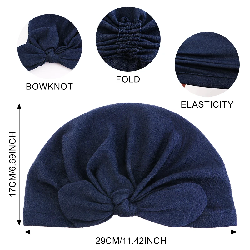 New Head Scarf for Muslim Women bow Print Turban Bonnet Hijab Caps Inner Hijabs Femme Musulman Arab Wrap Turbantes
