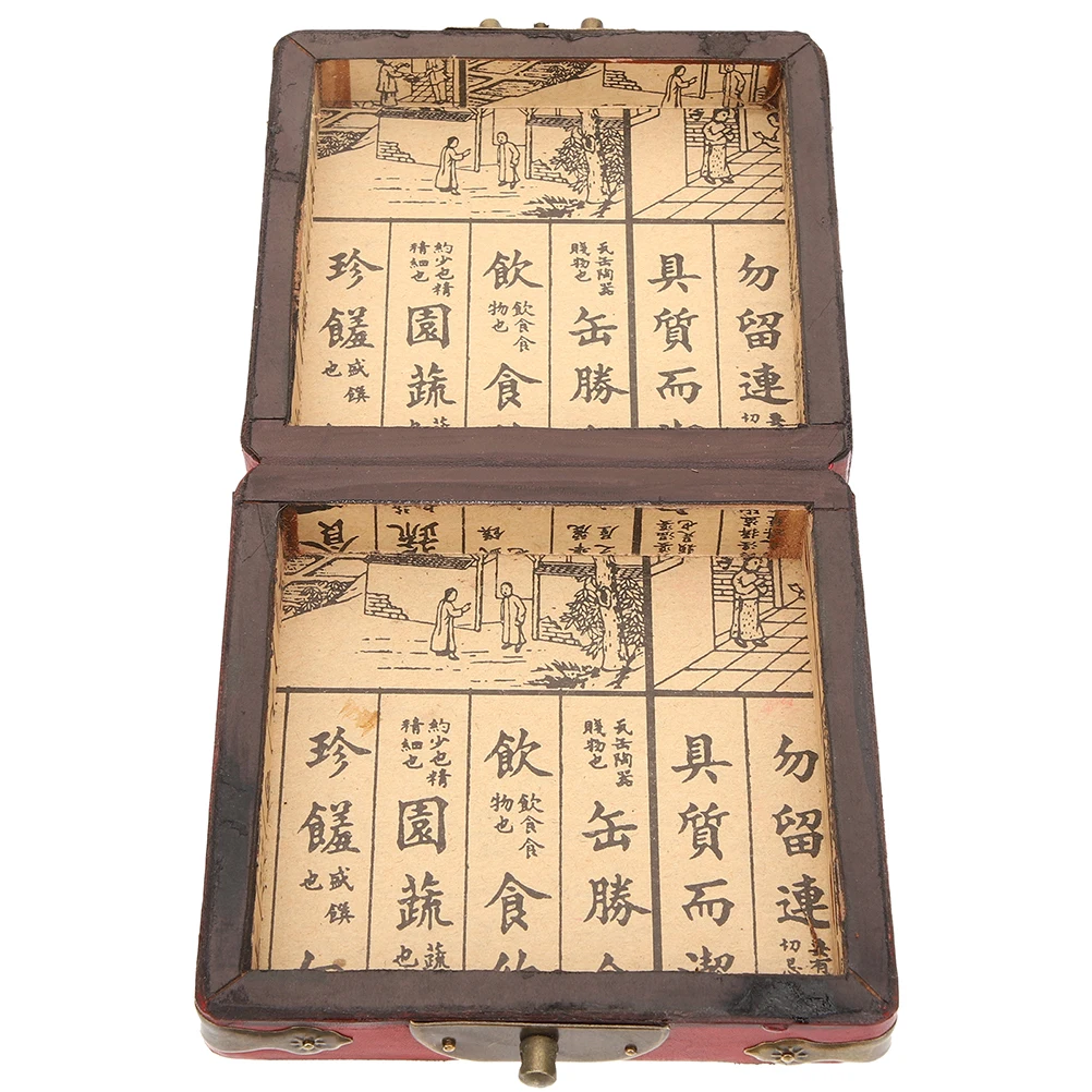 

Jewelry Box 8CM Vintage Design for Rings Earrings Necklaces Wooden Storage Keepsake Boxes Decorative Organizer Retro Box