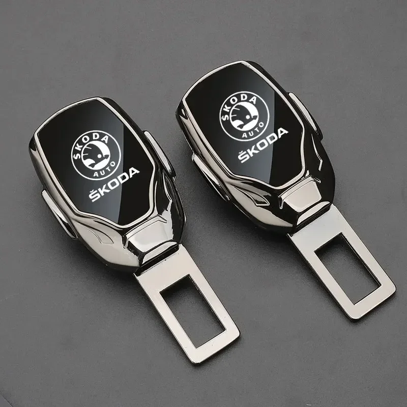 Car New Seat Belt Clip Extender Seat Belt lock Socket safety buckle For Skoda VRS Octavia SUPERB FABIA KAMIQ KAROQ KODIAQ RAPID