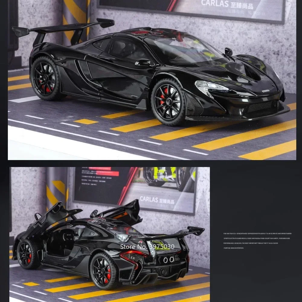 1:24 Alloy MCL P1 Miniatureรุ่นรถยนต์ของเล่นDiecastเพลงดึงกลับSupercarยางยางรถเด็กผู้ใหญ่ของขวัญ