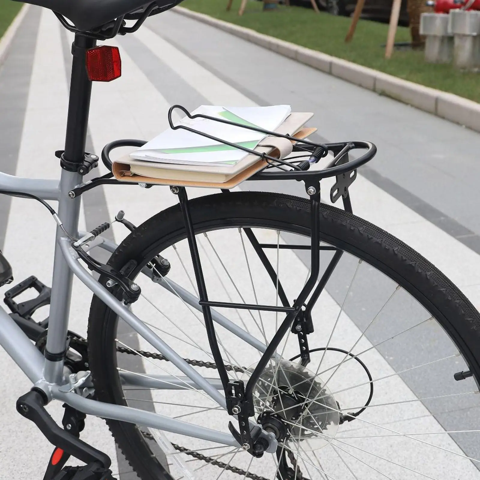 

Bike Cargo Rack Pannier Rack Easy to Install Food Delivery Load Bearing 24.9kg Riding Luggage Holder Outdoor Rear Bicycle Rack