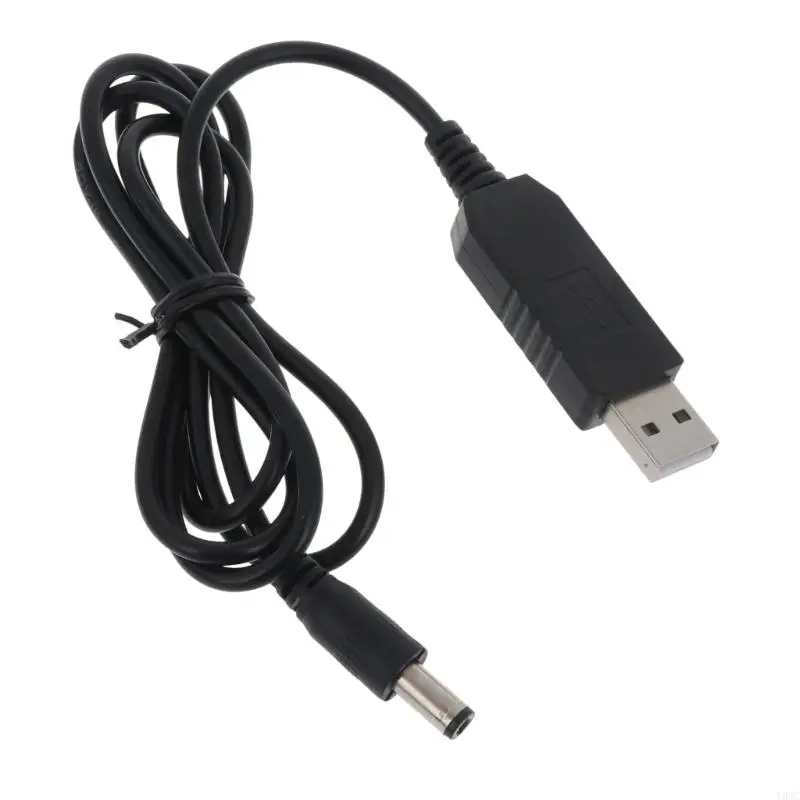 Y8AC 5V to 12V USB Step Up Converter Power Supply USB Cable with 5.5x2.1mm