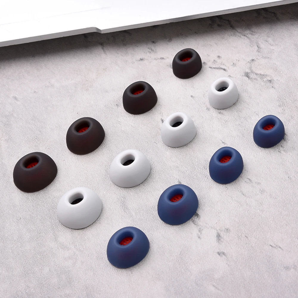 6Pcs Silicone Ear Tips for iFLYTEK Nano+ Pro2 True Wireless Earbuds Eartips iFLYBUDS TWS Tips headphones Earplugs