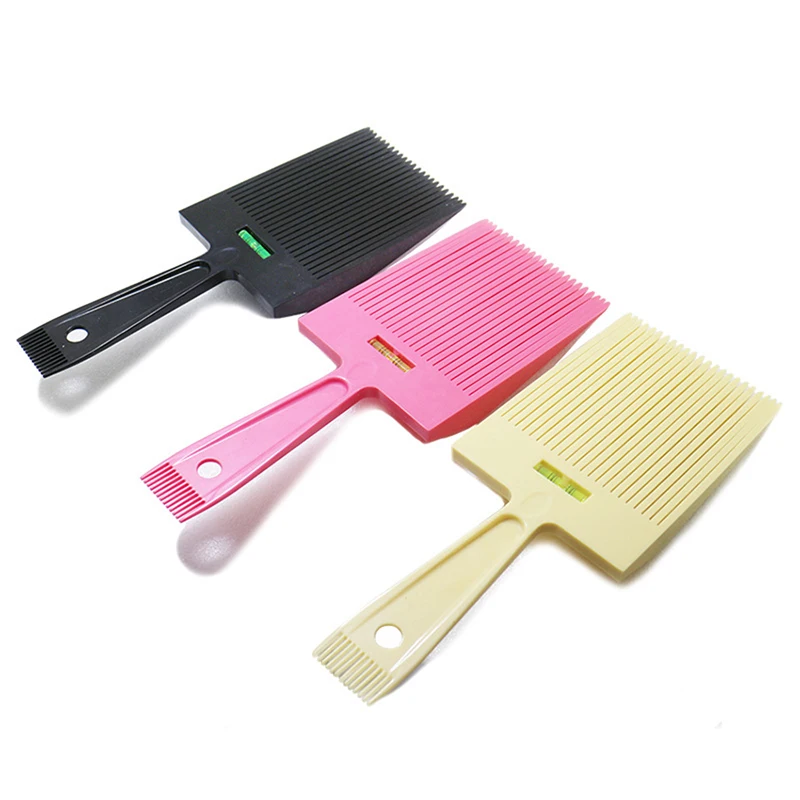 リキッドバランス定規付きフラットヘアコーム,ヘアカット,理髪店の櫛,美容ツール