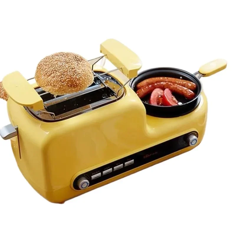 Multi-function Small Fully Automatic Toaster, Household Toast Grill Bread Maker for Home Breakfast Preparation