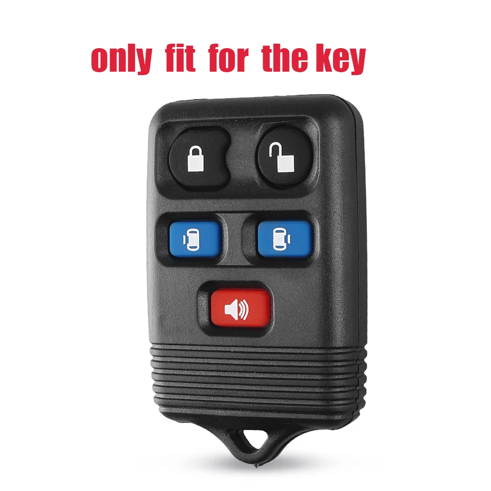 5 Buttons Silicone Car Remote Key Case Fob Shell Cover For Ford Windstar Expedition Lincoln Navigator Freestar 2004-2008 Key