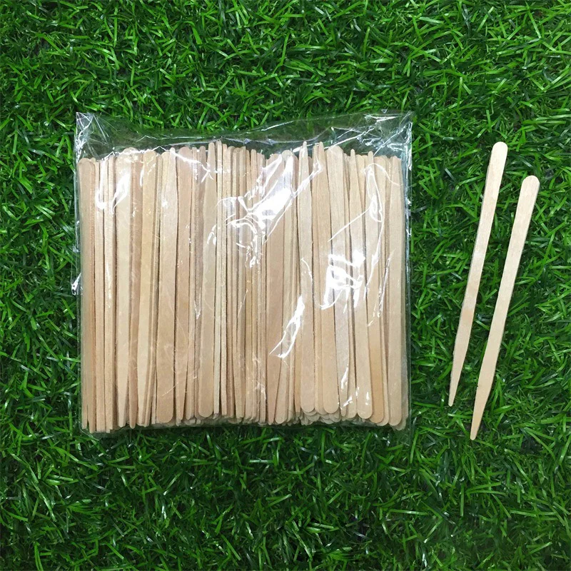 Hot Sale 100pcs Disposable Wooden Waxing Stick Disposable Hair Removal Beauty Bar Body Beauty Tool Wax Bean Wiping Wax Tool