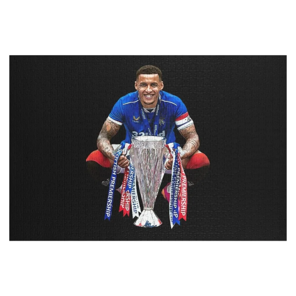

James Tavernier Celebration with Trophy Jigsaw Puzzle Wood Animals Woods For Adults Wood Photo Personalized Puzzle