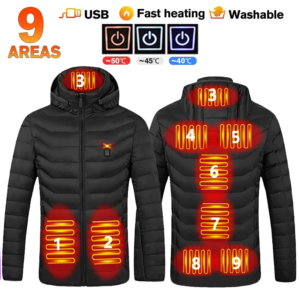 Maxbarley 21-Zone Heated Jacket Men's Black M 3