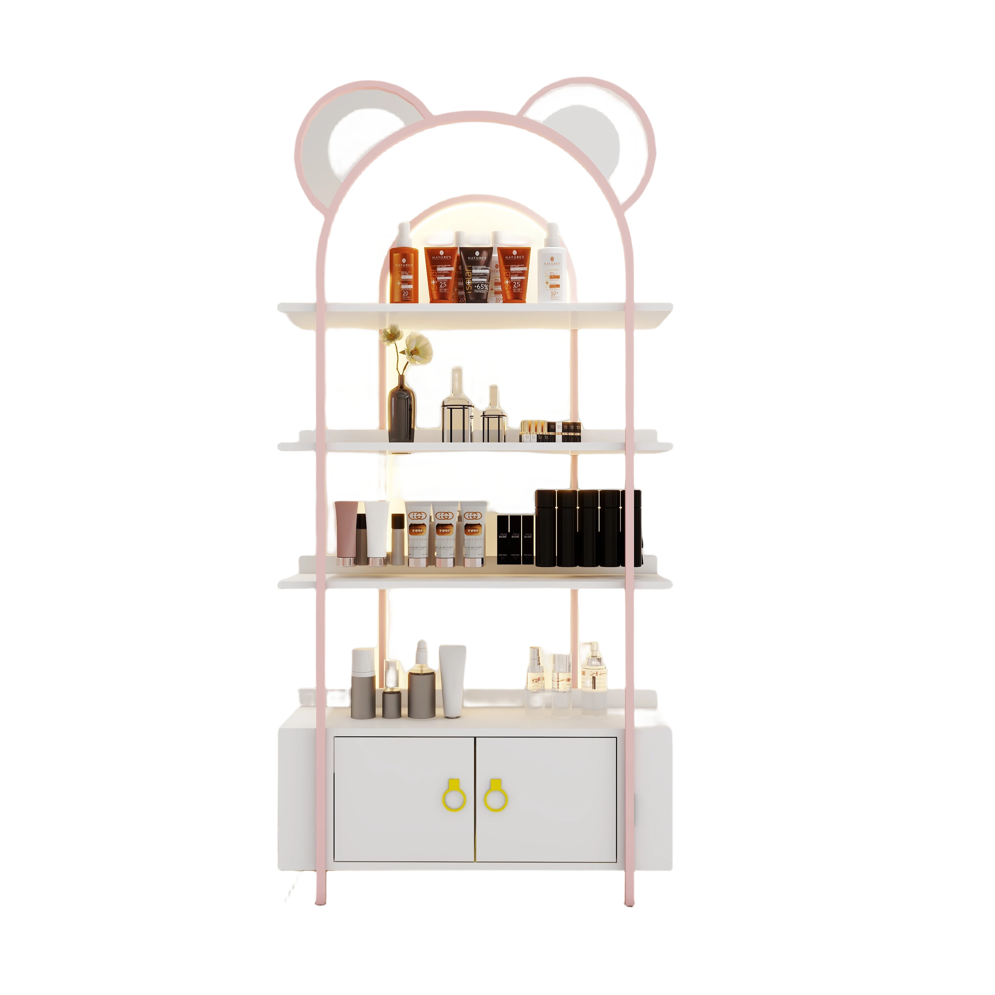 Customized Cosmetics Display Rack, Product Display Cabinet, Shoe Store Shoe Rack, Sample Beauty Salon Nail Rack, Office Shelf