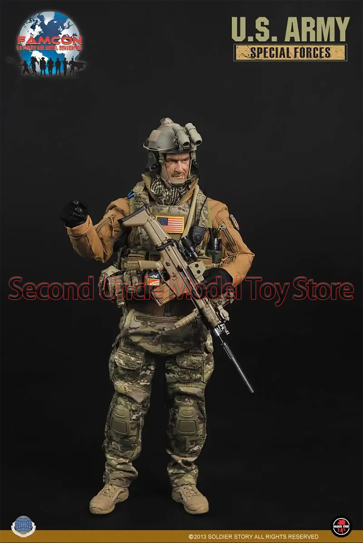 

Soldier Story SS076 1/6 US Army Special Forces 12'' Male Soldier Military Action Figure Full Set Collectible Model Toys Gift