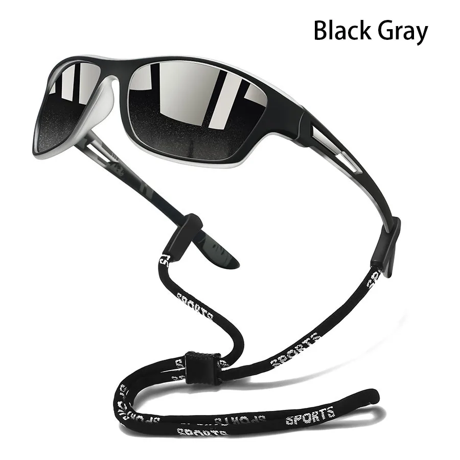 Modische Sport-Sonnenbrille mit Kettenmuster für Herren und Damen – Ideal zum Laufen, Bergsteigen und Angeln – Outdoor-Schutzbrille – Detail 2