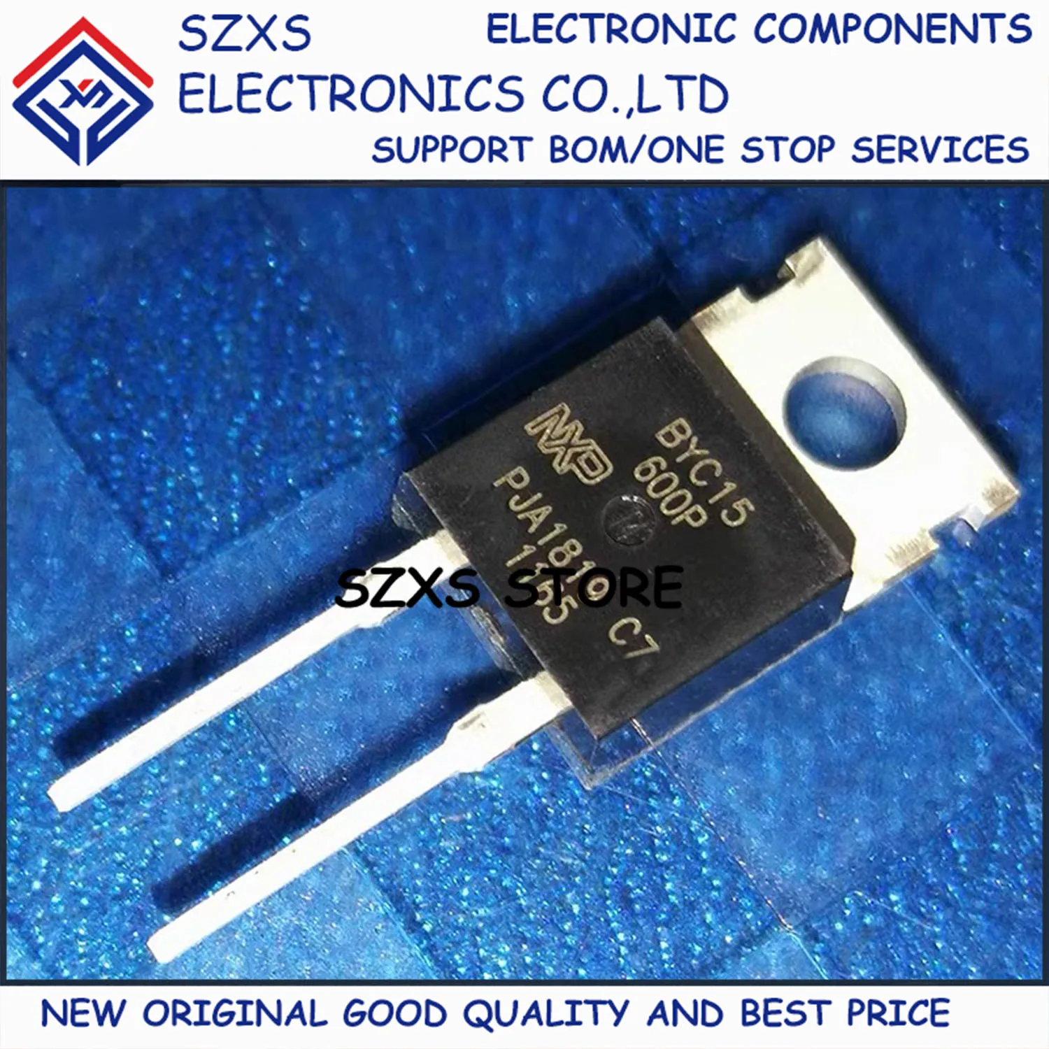 

New Original 10Pcs BYC15-600P TO-220 600V 15A Fast Recovery Diode Electronic Components In Stock Good Quality