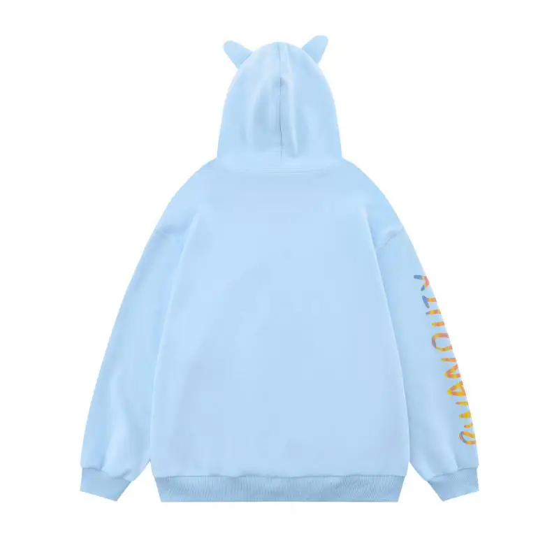 Felpa Hello Kitty Felpa con cappuccio Coppia Pullover Allentato Casual Stampato Abbigliamento autunnale e invernale Abbigliamento da festival dei cartoni animati Regalo