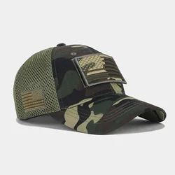 Cotton Camouflage Print Casquette Baseball Cap Adjustable Outdoor Snapback Hats for Men and Women 205