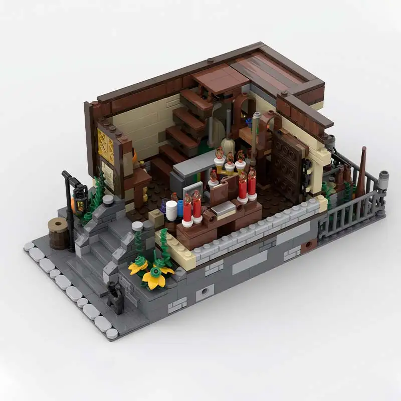 1858PCS MOC 연금술사의 집 모듈 형 아키텍처 기술 빌딩 블록 모델 DIY 벽돌 장난감 벽돌 선물 MOC- 164697