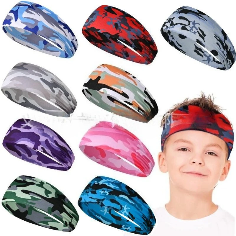 

Kids Sports Headband Stretchy Elastic Hair Band with Patterns for Yoga and Exercise