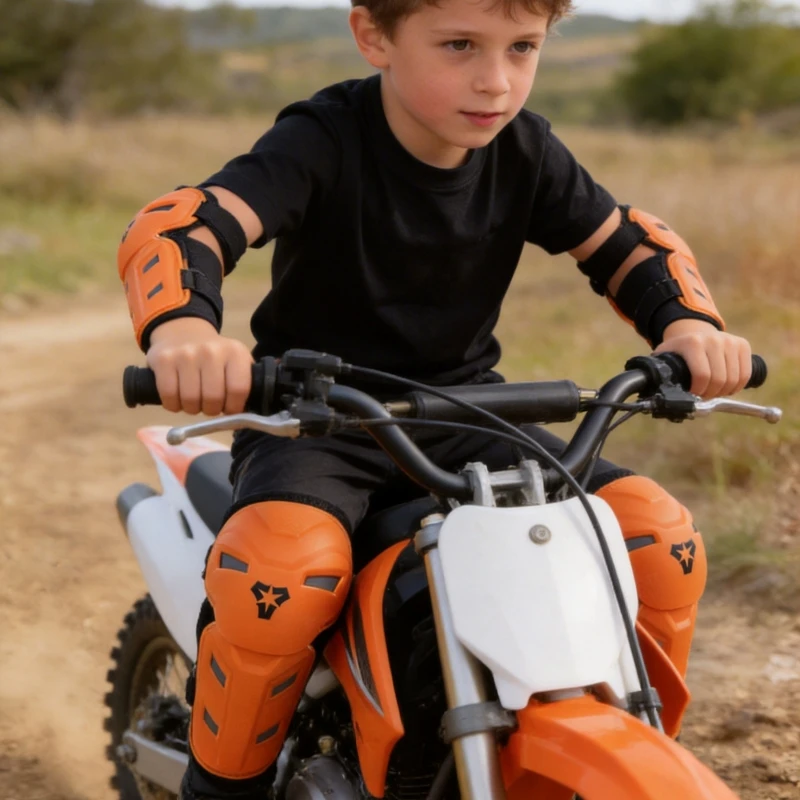 

Kids Motorcycle Knee Elbow Pads Protector Set for Motocross ATV Dirt Bike BMX MTB MX Children Riding Protective Gear