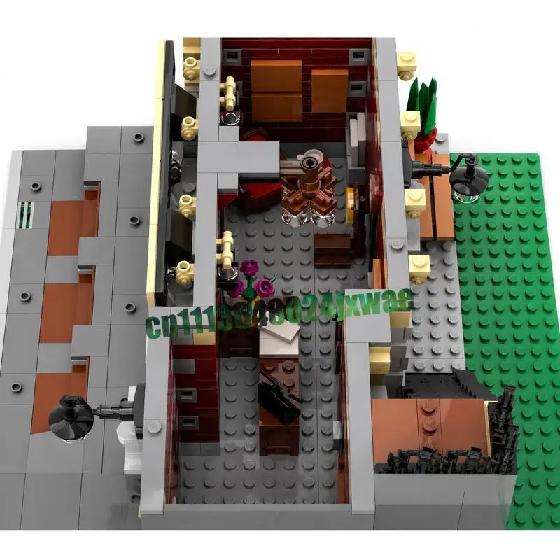 1946PCS MOC Modular Train Station Model Custom Puzzle Architecture DIY Assembly Educational Creative Toy Collection Popular Gift