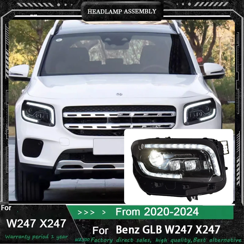 

New LED Head Lamp Upgrade Modified For Benz GLB 2020 2021 2022 2023 2024 Headlight Dynamic Signal Head Lamp Auto Accessories