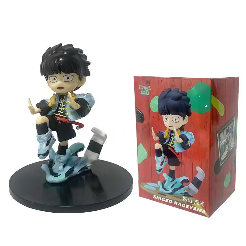 11cm Japanese Mr. ONE Created youth comics Mob Psycho 100、Reigen Arataka Maofu Yingshan PVC Toy Children's Birthday Gift