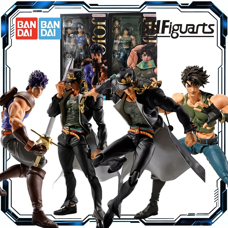 

Bandai Original S.H.Figuarts JoJo's Bizarre Adventure: Stardust Crusaders Jotaro Kujo Jonathan Figure Toys for Boys Girls Gift