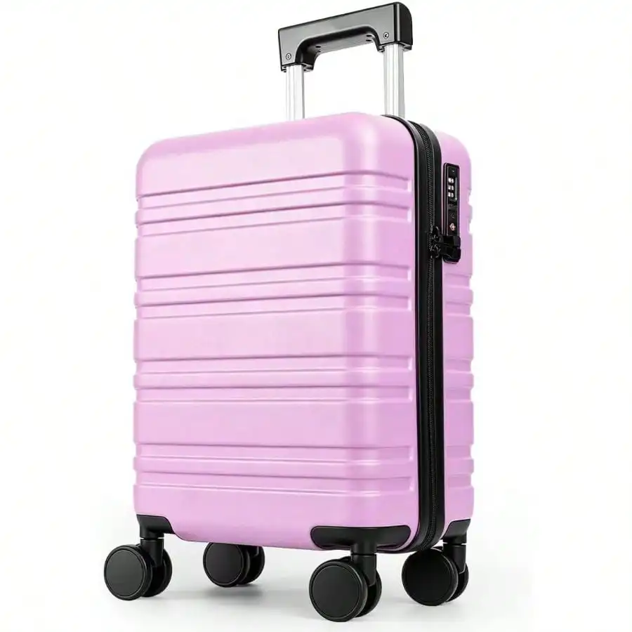 Hard Suitcase With Removable Wheels, 18 Inch Carry On Luggage Carry-On Luggage 22X14X9 Airline Approved, Carry On Suitcases With Wheels, Lightweight