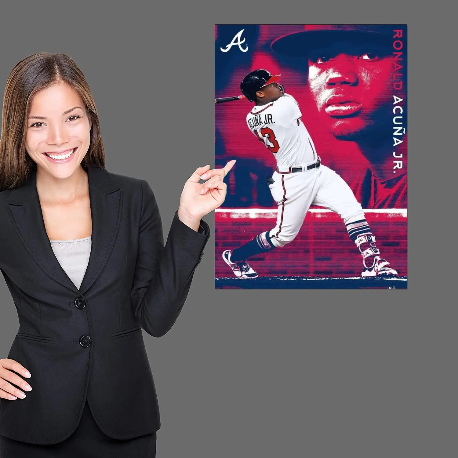 ronald acuna jr athlete Poster Prints Wall Art Canvas Painting Poster For Modern Family Living Room Home Decor