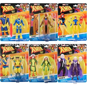 Dalam Stok Marvel Legends Retro Cardback X-Men '97 Wolverine Rogue Magneto Cyclops Gambit Jean Grey Model Figur Aksi Hadiah Mainan 8 penjualan terbaik x men rogue - №