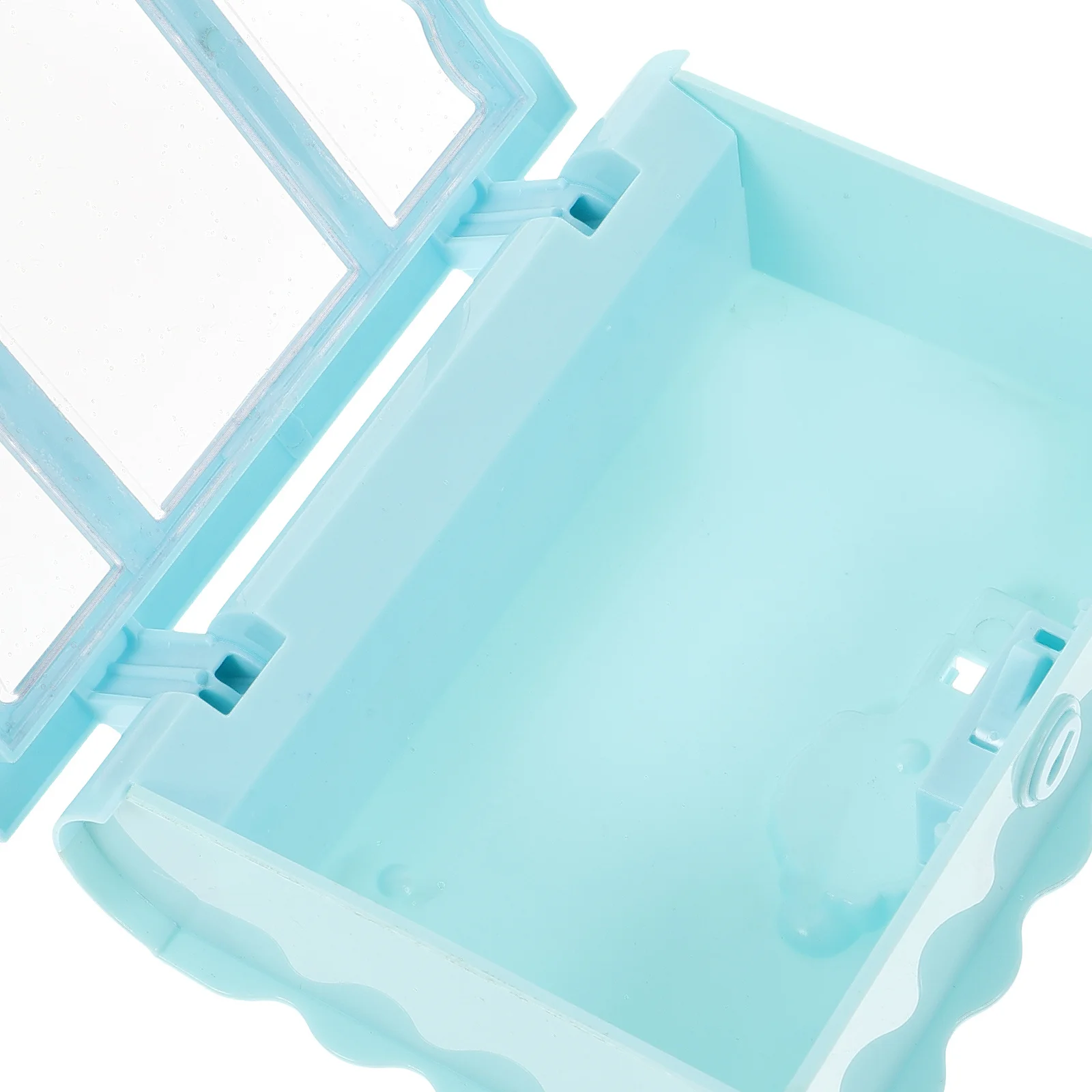 

2Pcs Creative Jewelry Storage Box Sturdy Material Small Plastic Organizer Trinket Container No Burrs Unique Design