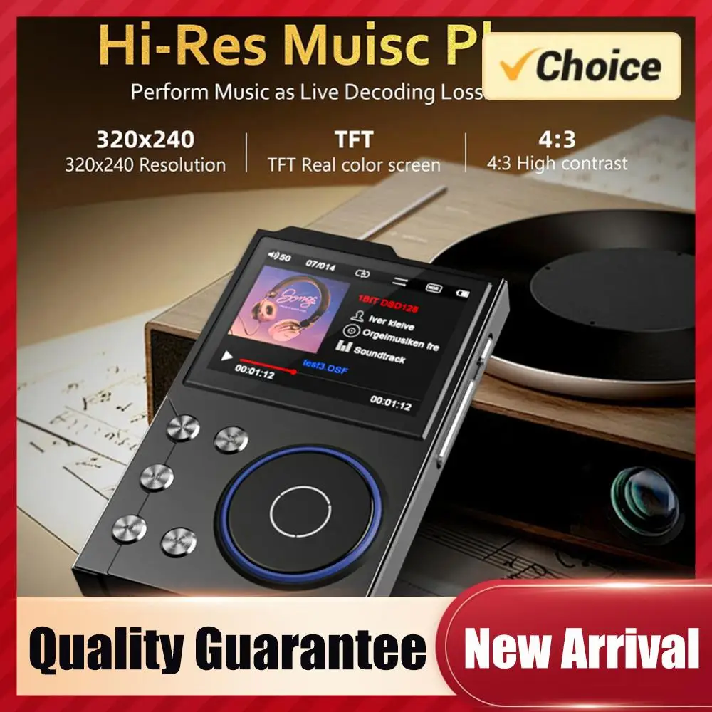 

MP3-плеер Цифровой музыкальный плеер Bluetooth 5.3 Lossless DSD FLAC HD HiFi Портативный MP3-плеер Hi-Fi Звуковой плеер Звуковой музыкальный плеер