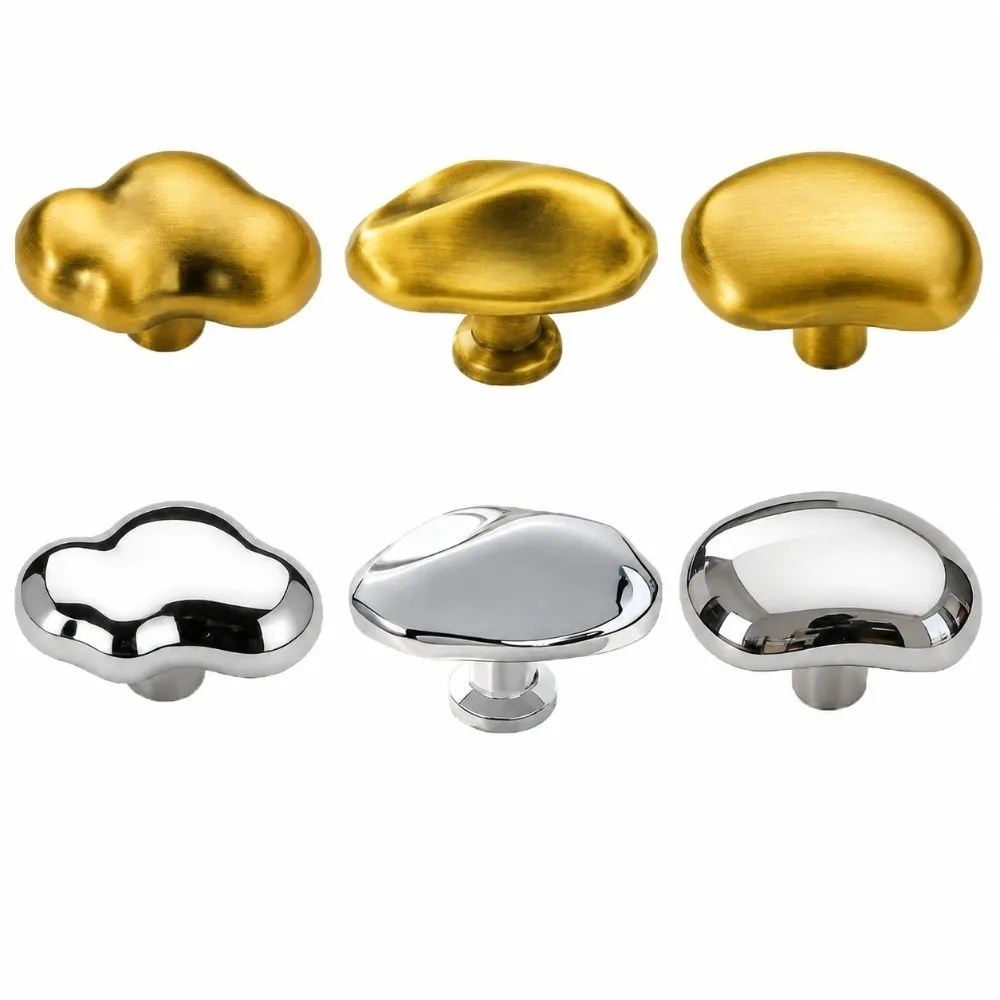 Zinc Alloy Cabinet Handles Solid Antique Style Drawer Knobs Gold/Silver Nordic Vintage Furniture Handles Furniture Hardware