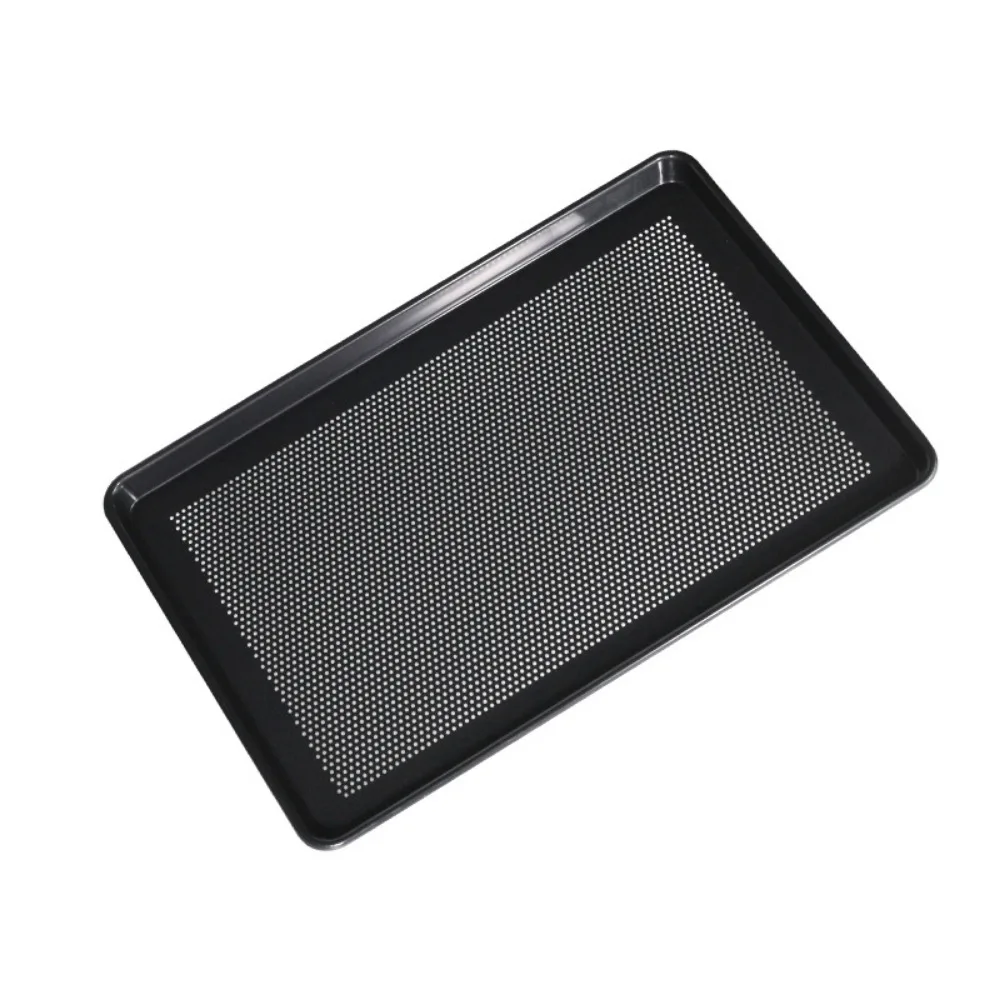 

Rectangular Aluminum Alloy Baking Plate Rustproof 60x40cm Grill Steaming Tray Heat Resistant with Holes Kitchen Baking Sheets
