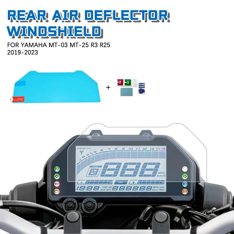 MT03 Cluster Screen Scratch Protection Film Speedometer Dashboard Protector Cover  For Yamaha MT-03 MT-25 R3 R25 2019-2023 2022