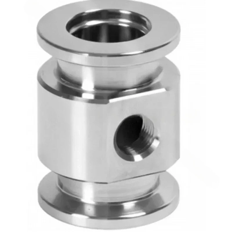 KF16-1/4NPT Internal Thread Tee Joint KF25 Flange 1/4NPT Internal Wire Adapter Flange 304 Stainless Steel