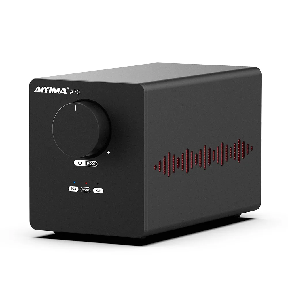 

AIYIMA A70 Balanced Stereo Amplifier 300W×2 Class D TPA3255 2.0 Channel Amp with PDF/XLR/ RCA /Trigger Input for Home Theater