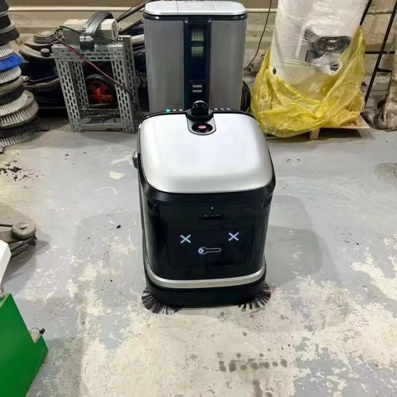 Customized Commercial Floor Cleaning Robot Lidar Navigation Auto Charge Smart Sweeper for Office Hotel Indoor Floor Washing