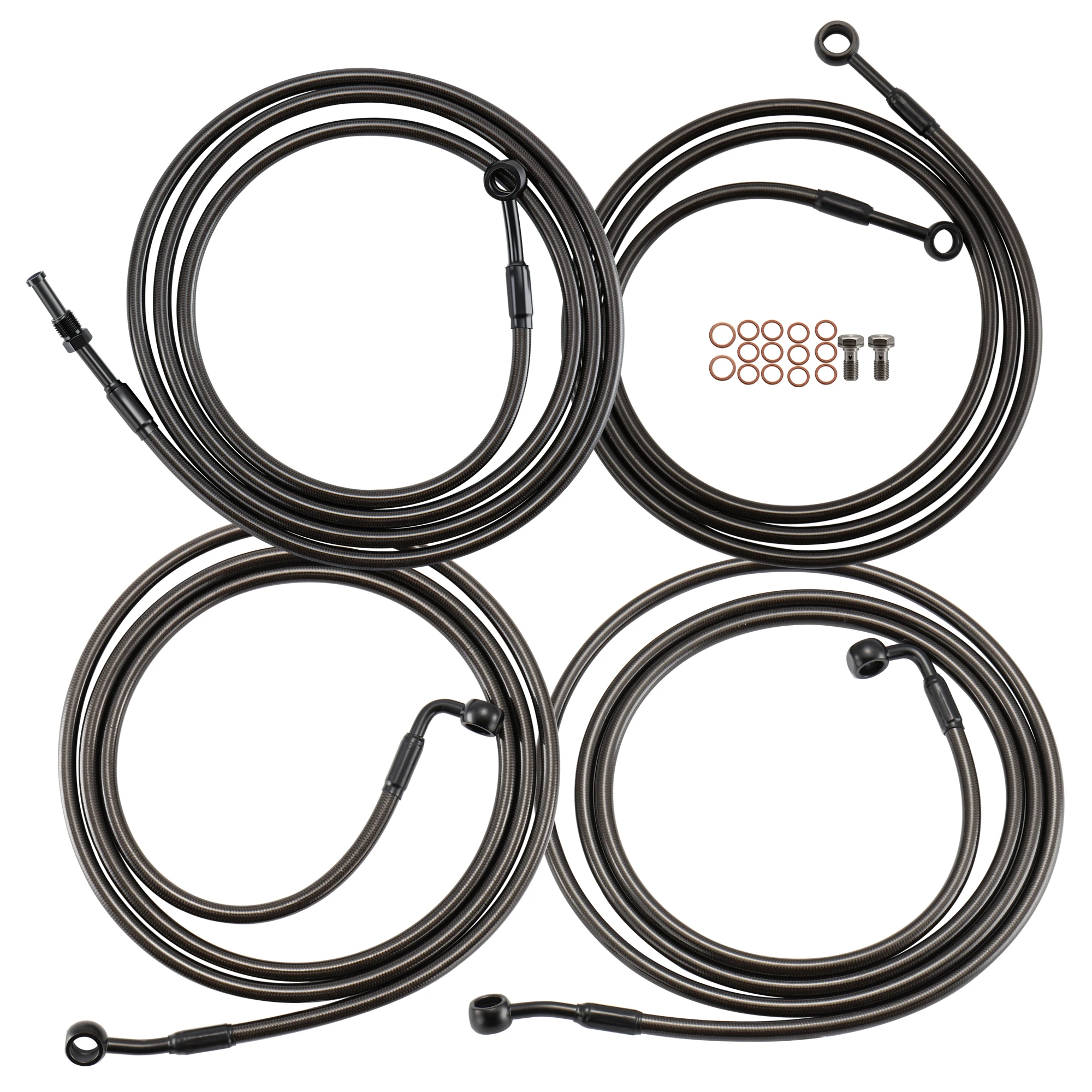 

Handlebar Cable Kit Brake Line Clutch Cable for Harley Touring 2014-2016 Street Glide Electra Glide Road Glide King with ABS