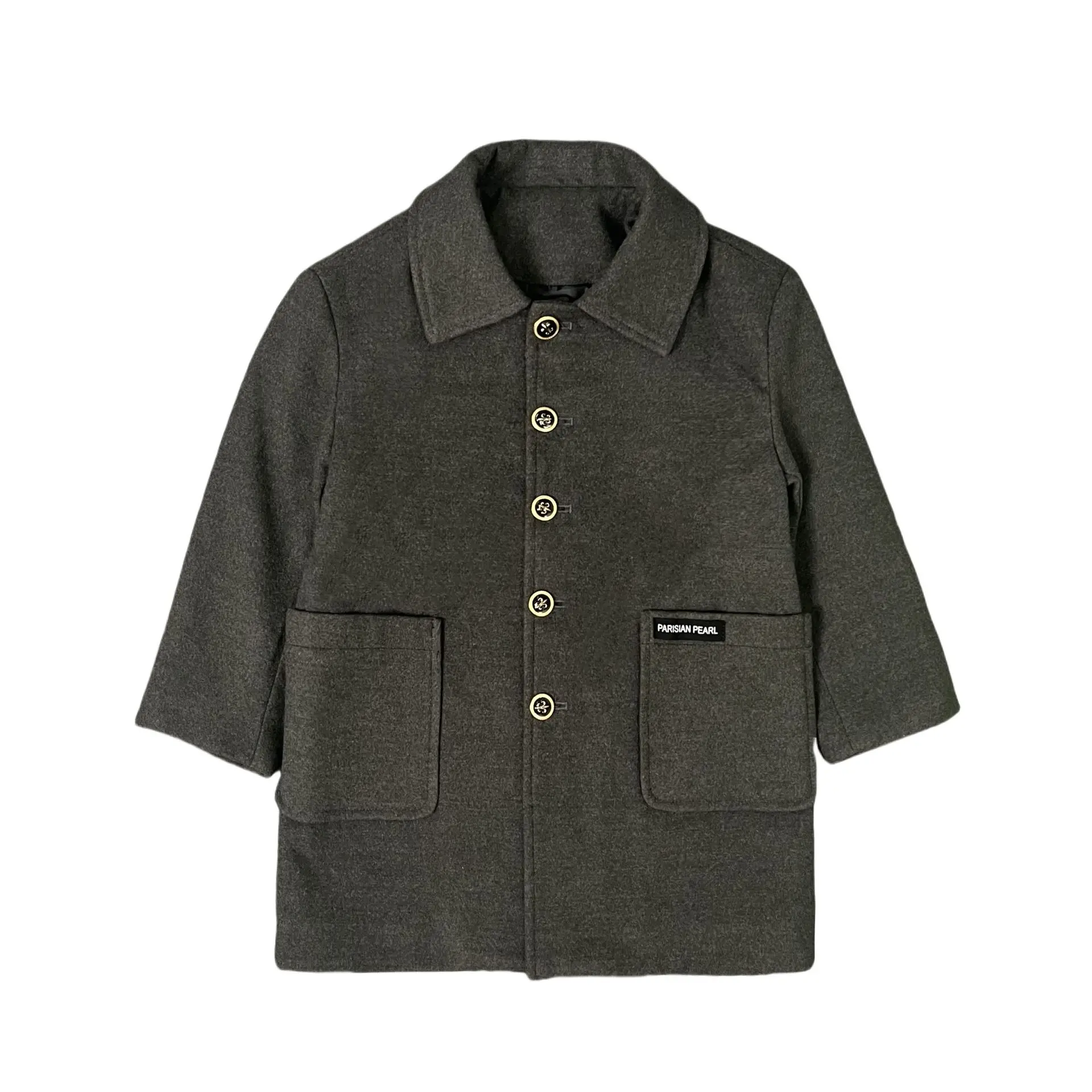 

Kids Windproof Outdoor Birthday Party Long Jacket Children Photography Woolen Coat 3-15Y Boys British Style Winter Wool Coat