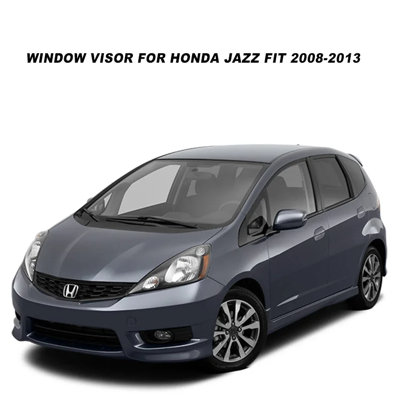 Side Window Deflector For Honda Jazz Fit Hatchback 2008 2009 2010 2011 2012 2013 Weathershield Window Visor Sun Rain Guards SUNZ