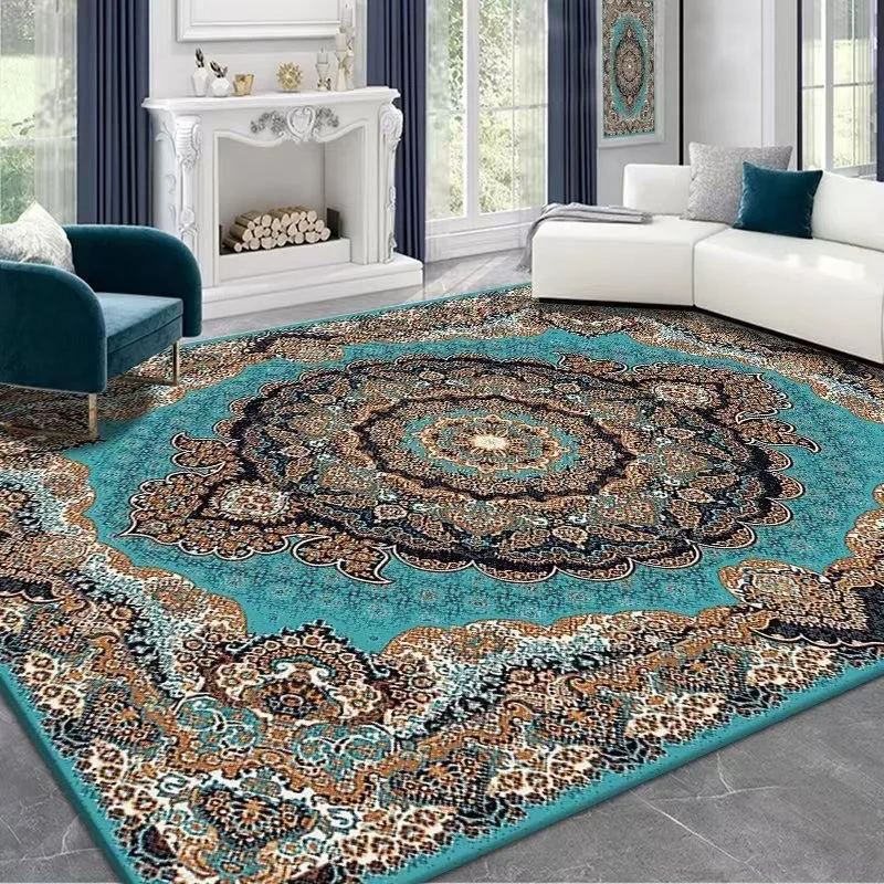 Retro Persian Carpet Vintage European Living Room Large Area Rugs Bedroom American Carpet Sofa Cushion Floor Mat National Turkey